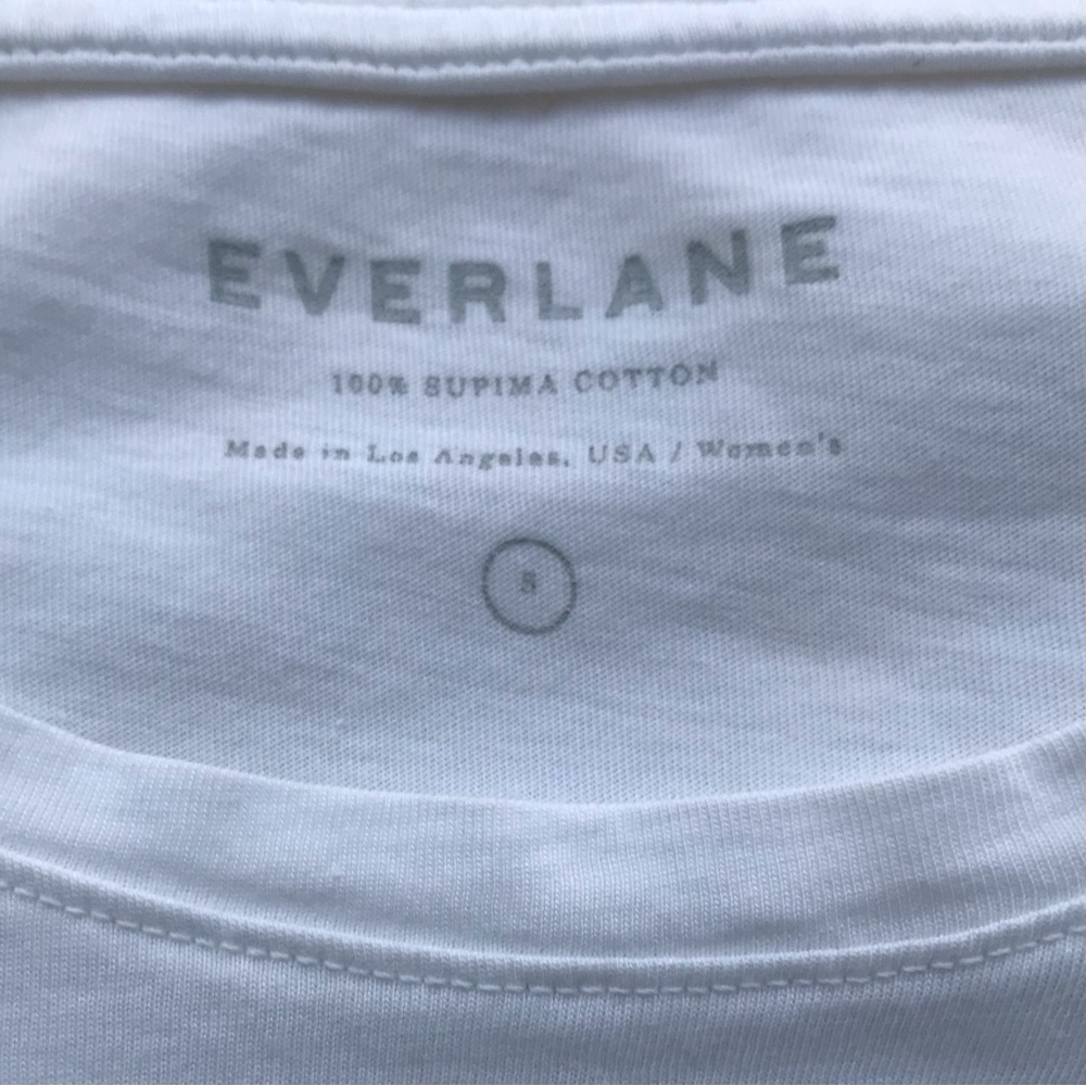 EVERLANE Equality Line 100% Human Printed Muscle Shirt Tank Top Sleeveless Tee - Picture 6 of 8